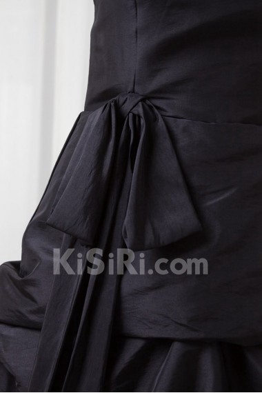 Taffeta Strapless A Line Floor Length Dress