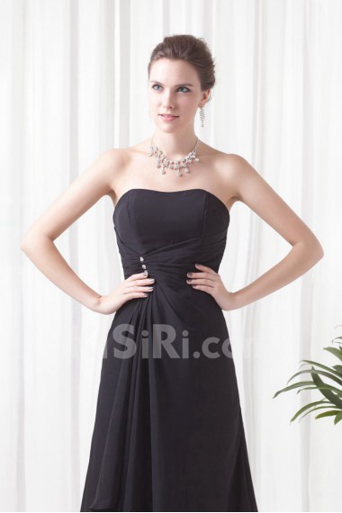 Chiffon Strapless Sheath Dress