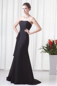 Chiffon Strapless Sheath Dress