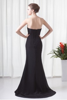 Chiffon Strapless Sheath Dress