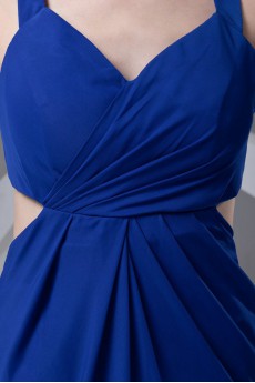 Chiffon V Neckline Column Dress