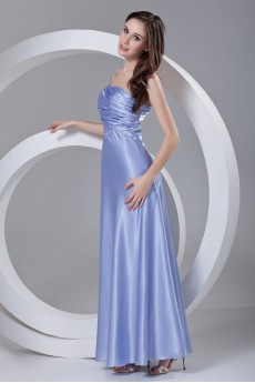 Satin Straps Column Dress with Sequins