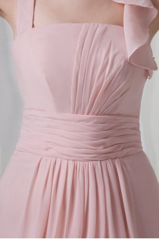 Chiffon Halter Column Dress