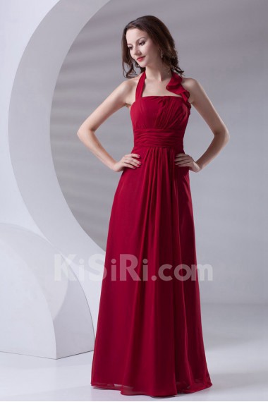 Chiffon Halter Dress