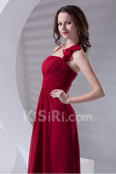 Chiffon Halter Dress