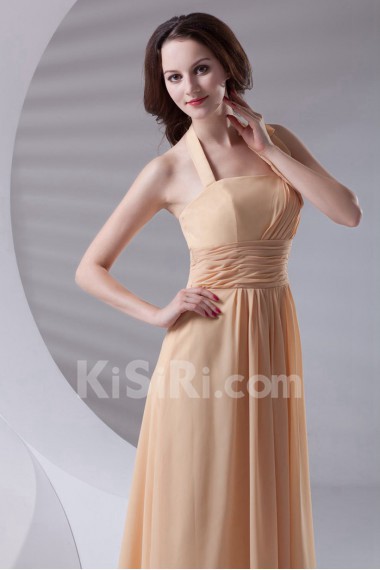 Chiffon Halter Dress