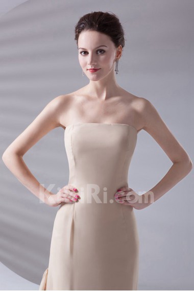 Chiffon Strapless Sheath Dress