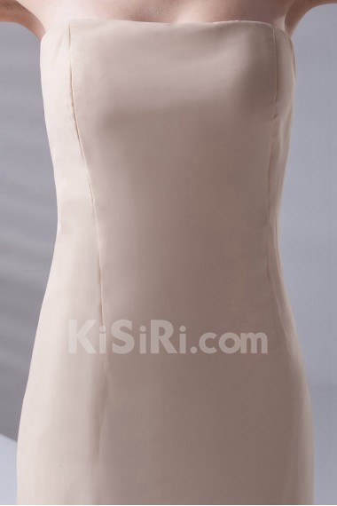 Chiffon Strapless Sheath Dress