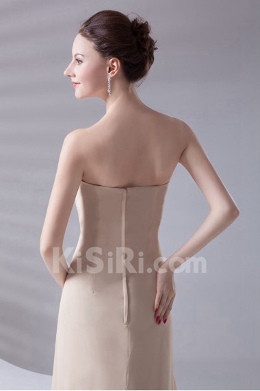 Chiffon Strapless Sheath Dress