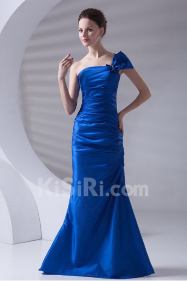 Taffeta Strapless Mermaid Bow Dress