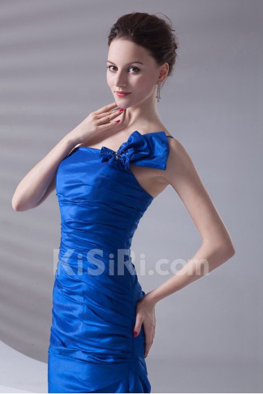 Taffeta Strapless Mermaid Bow Dress