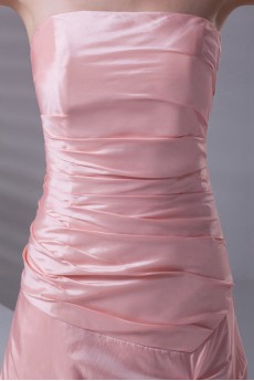 Taffeta Strapless A Line Dress