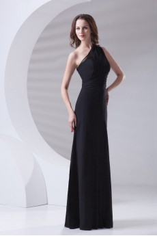 Chiffon Asymmetrical A Line Dress