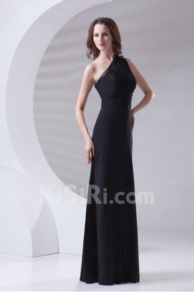 Chiffon Asymmetrical A Line Dress