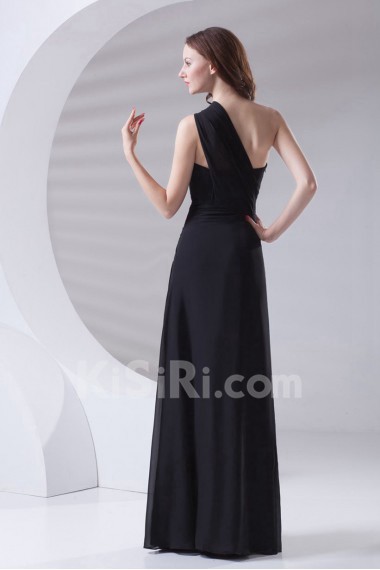 Chiffon Asymmetrical A Line Dress