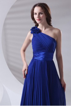 Chiffon Asymmetrical Ankle-Length Dress