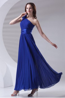 Chiffon Asymmetrical Ankle-Length Dress