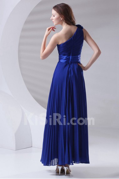 Chiffon Asymmetrical Ankle-Length Dress