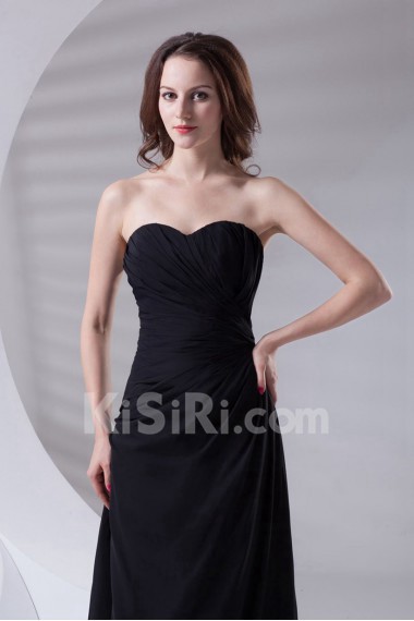 Chiffon Sweetheart Sheath Ankle-Length Dress