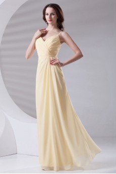 Chiffon Column Dress