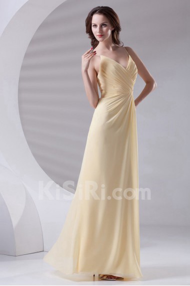 Chiffon Column Dress