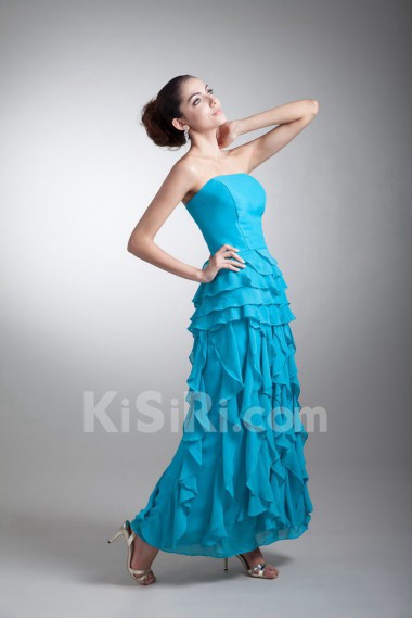 Chiffon Scoop Coloum Dress