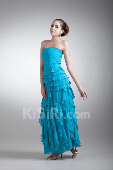 Chiffon Scoop Coloum Dress