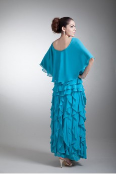 Chiffon Scoop Coloum Dress