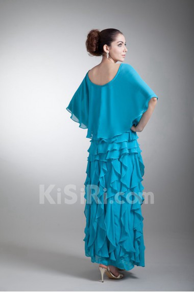 Chiffon Scoop Coloum Dress