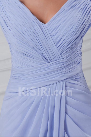 Chiffon V-Neck Column Dress