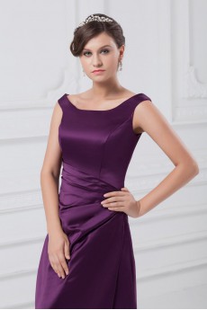 Satin Square A Line Dress