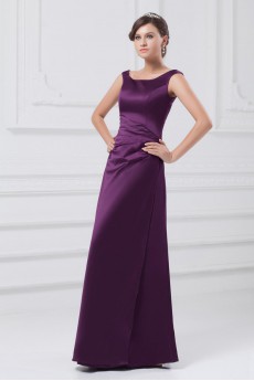 Satin Square A Line Dress