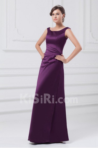 Satin Square A Line Dress