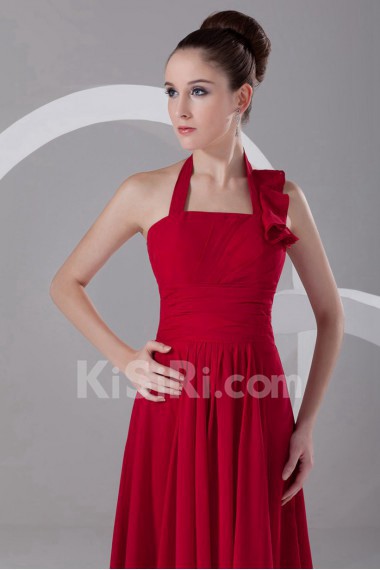 Chiffon Halter Dress