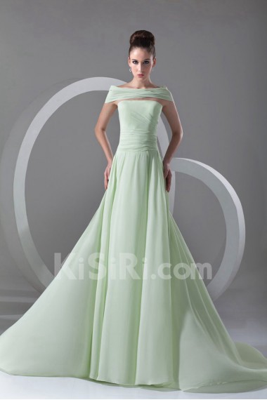 Chiffon Strapless Dress