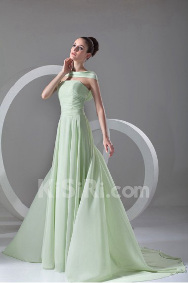 Chiffon Strapless Dress