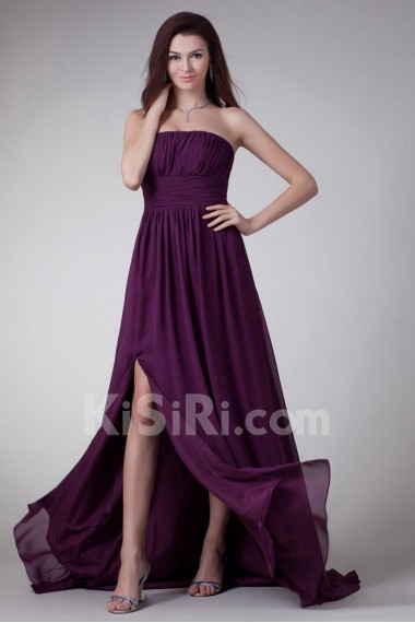 Chiffon Strapless Dress