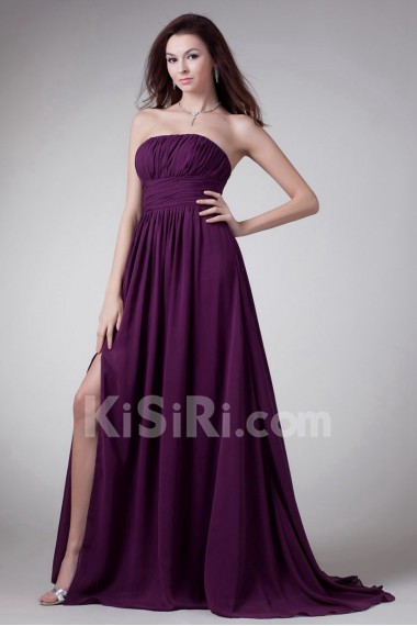 Chiffon Strapless Dress