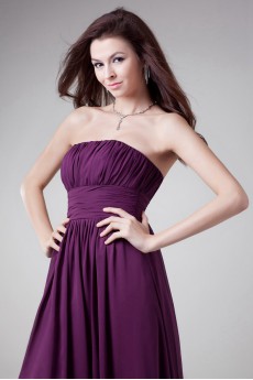 Chiffon Strapless Dress