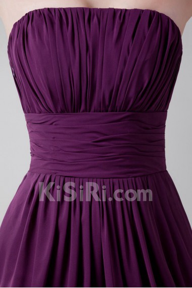 Chiffon Strapless Dress