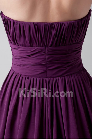 Chiffon Strapless Dress