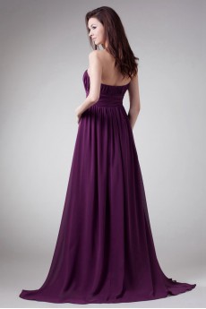 Chiffon Strapless Dress