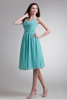 Chiffon Knee Length Dress