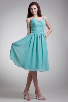 Chiffon Knee Length Dress