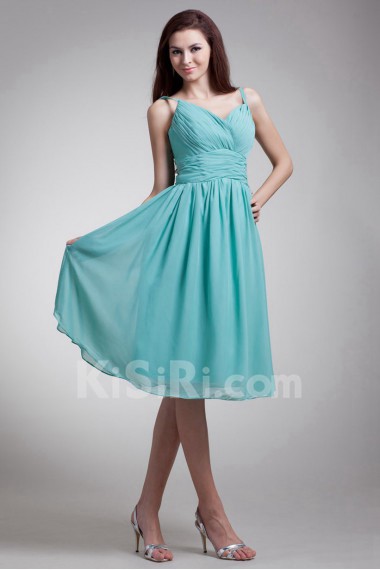 Chiffon Knee Length Dress