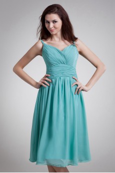 Chiffon Knee Length Dress