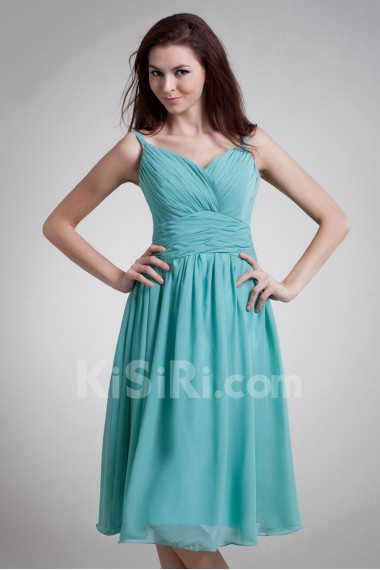 Chiffon Knee Length Dress