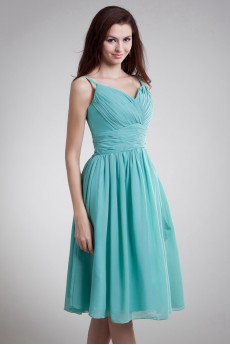 Chiffon Knee Length Dress