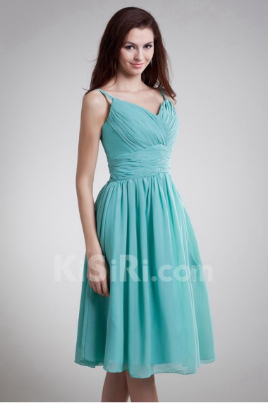 Chiffon Knee Length Dress