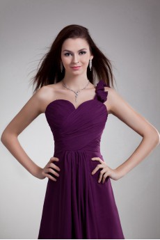 Chiffon Sweetheart A Line Dress